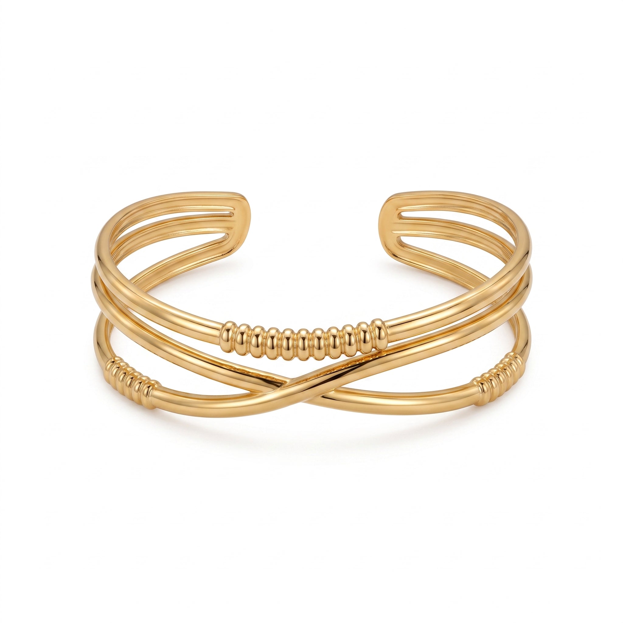 Ripped Criss Cross Bangle