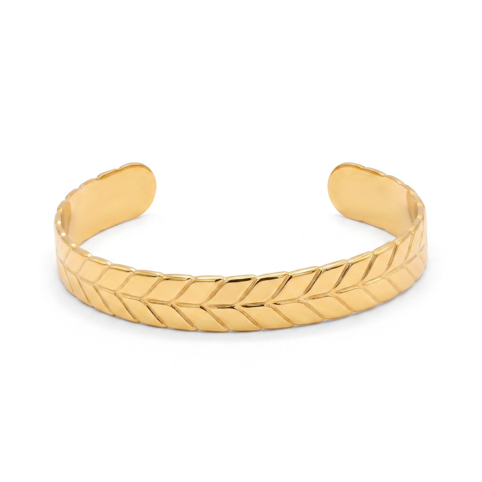 Wheat Leaf Rigid Bangle