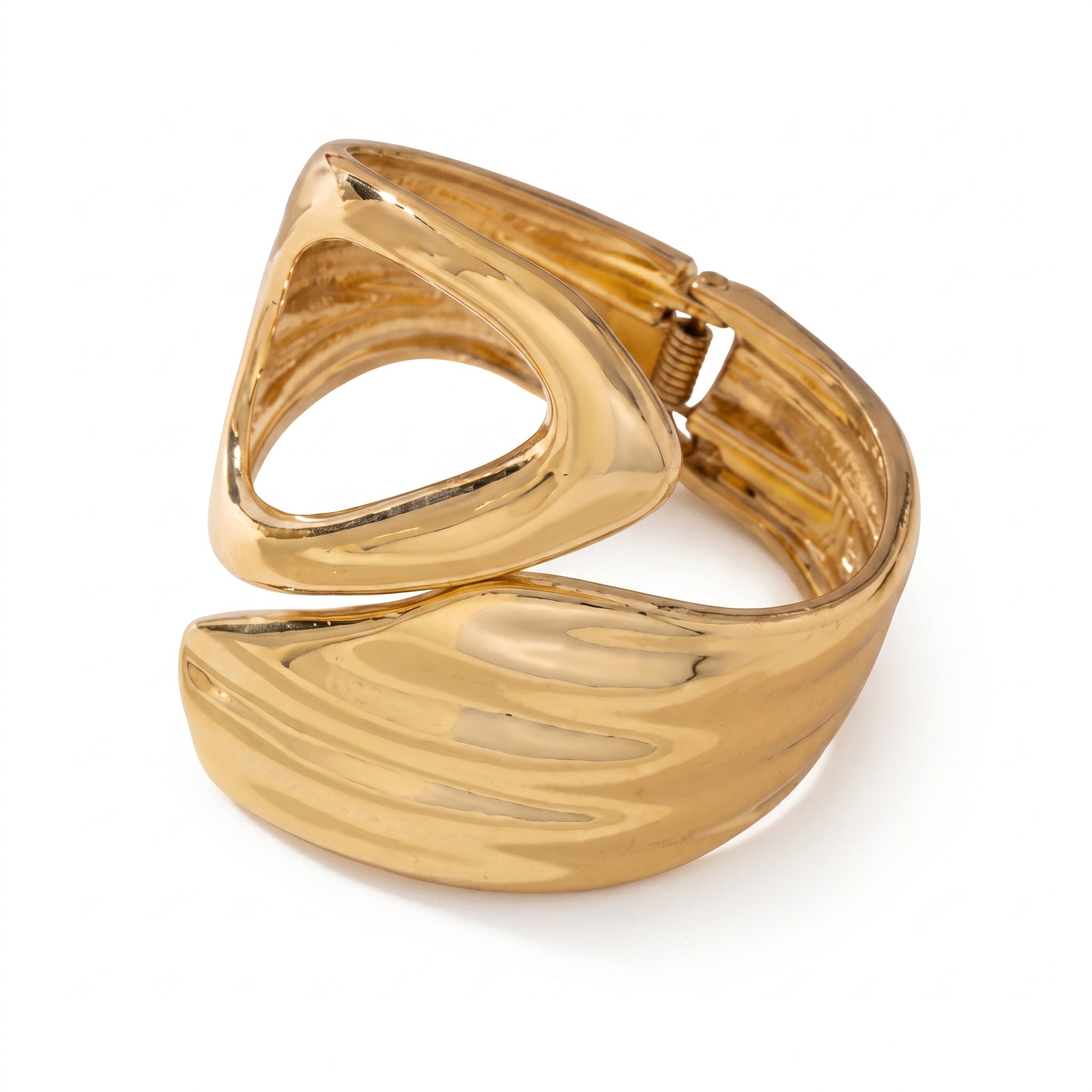 Chunky Abstract Twist Bangle