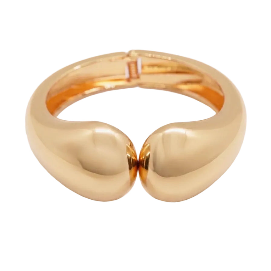 Chunky Teardrop Cuff Bangle