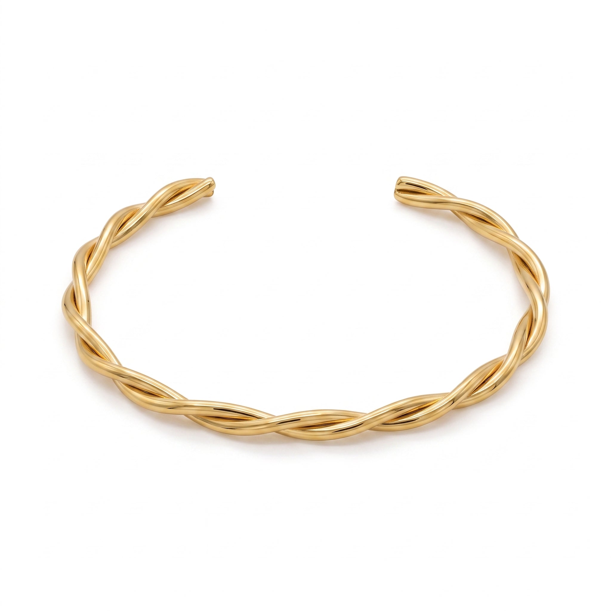 Minimalist Twisted Rope Bangle