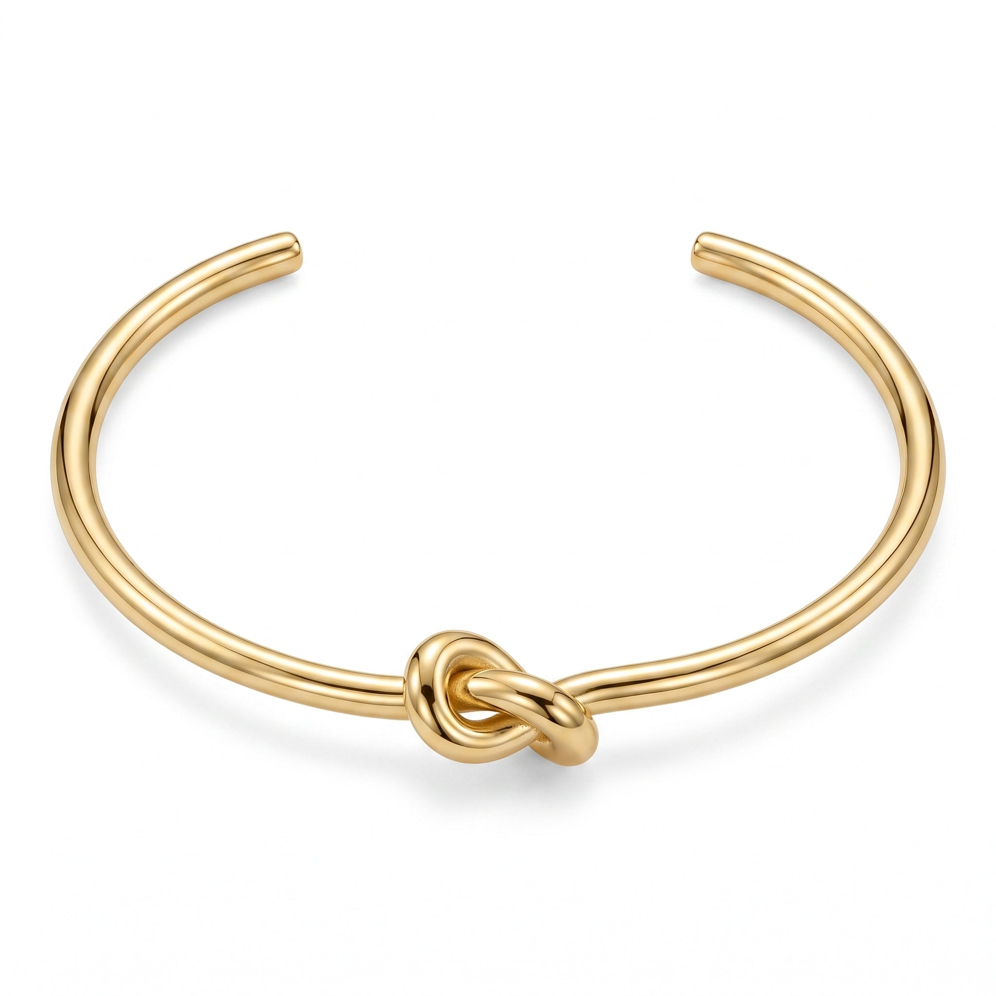 Minimalist Love Knot Bangle