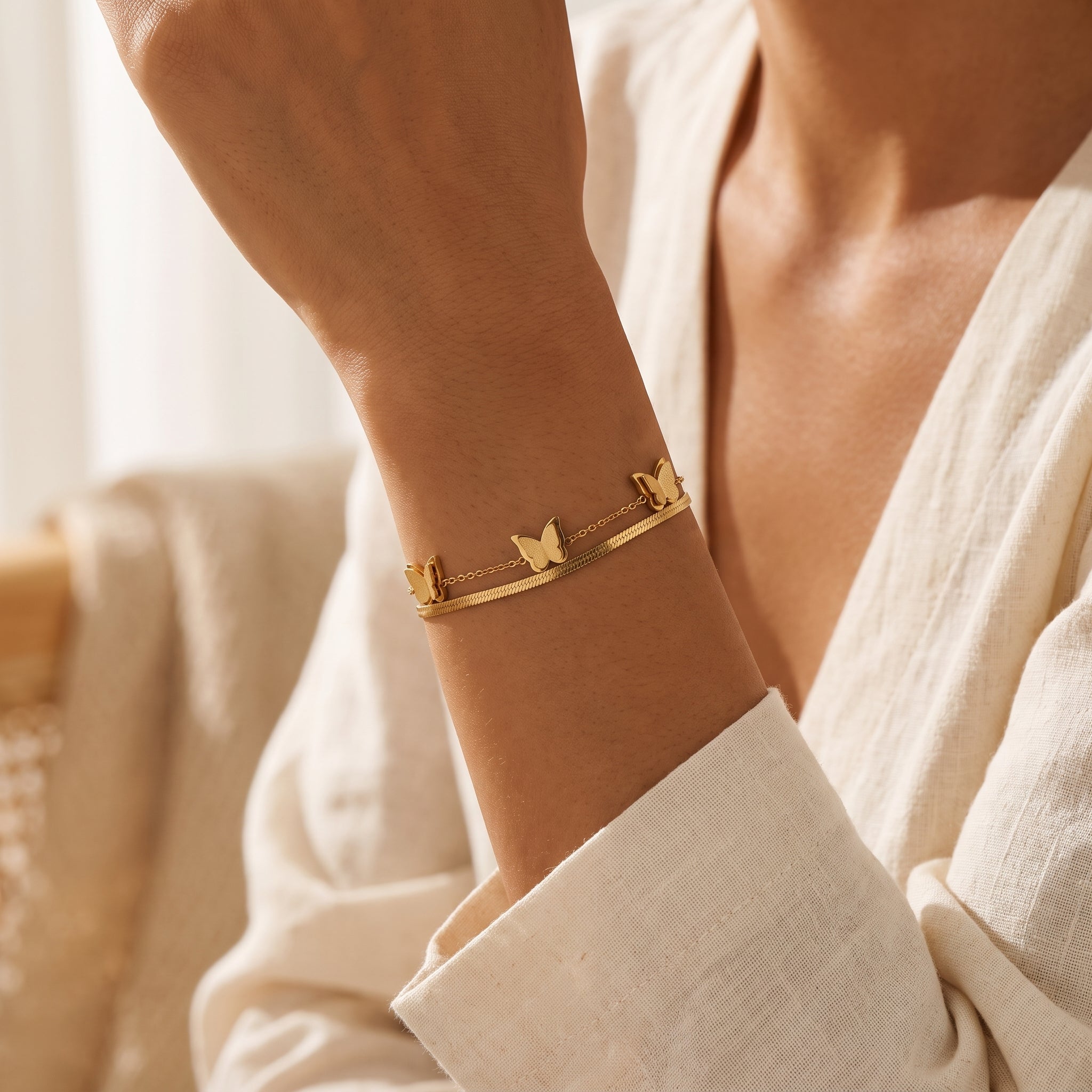 Mariposa Gold Butterfly Bracelet