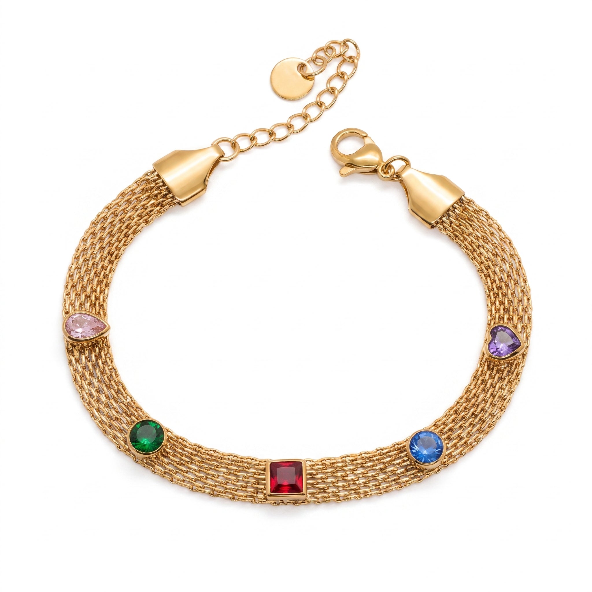 Colorful Gemstones Bracelet