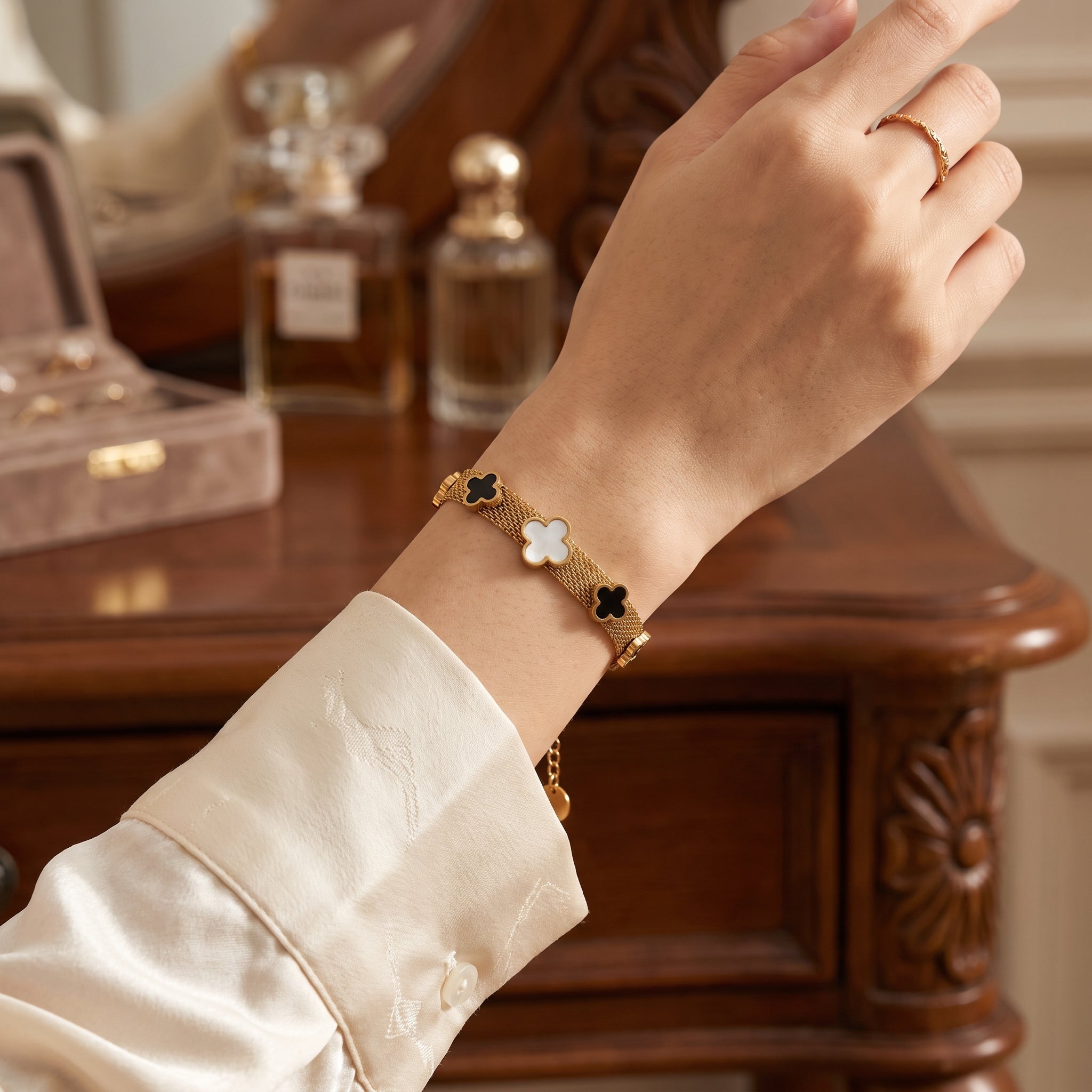Woven Clovers Bracelet