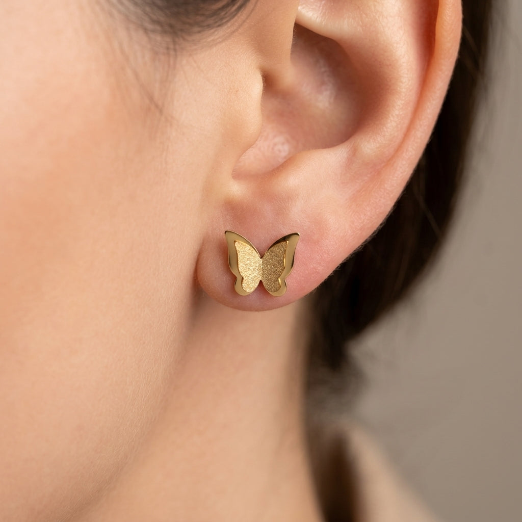Glitter Butterfly Earrings