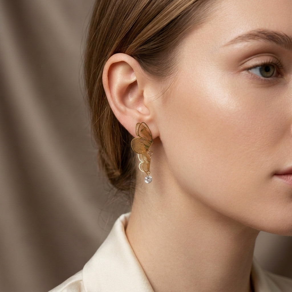 Butterfly Drop Earrings