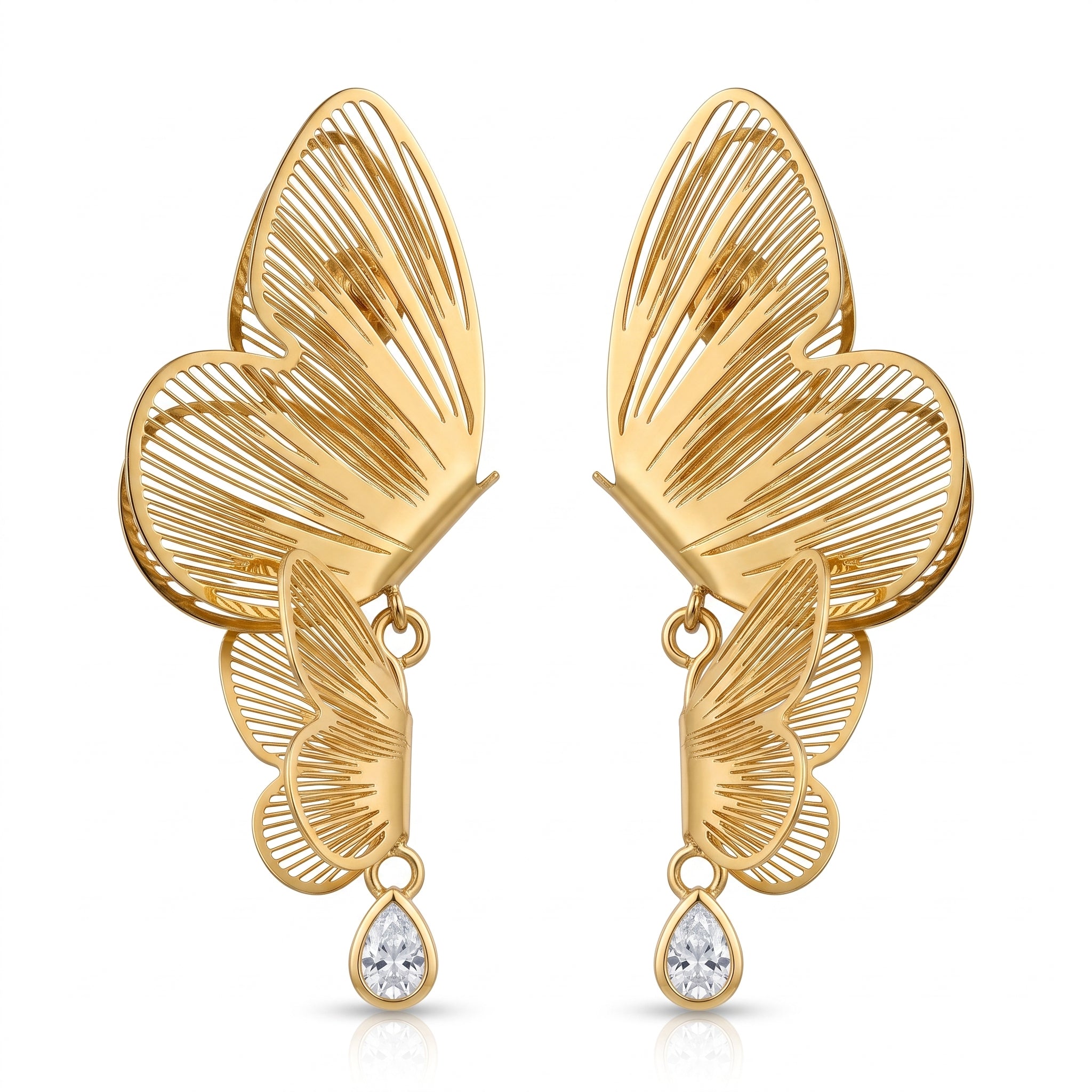 Butterfly Drop Earrings