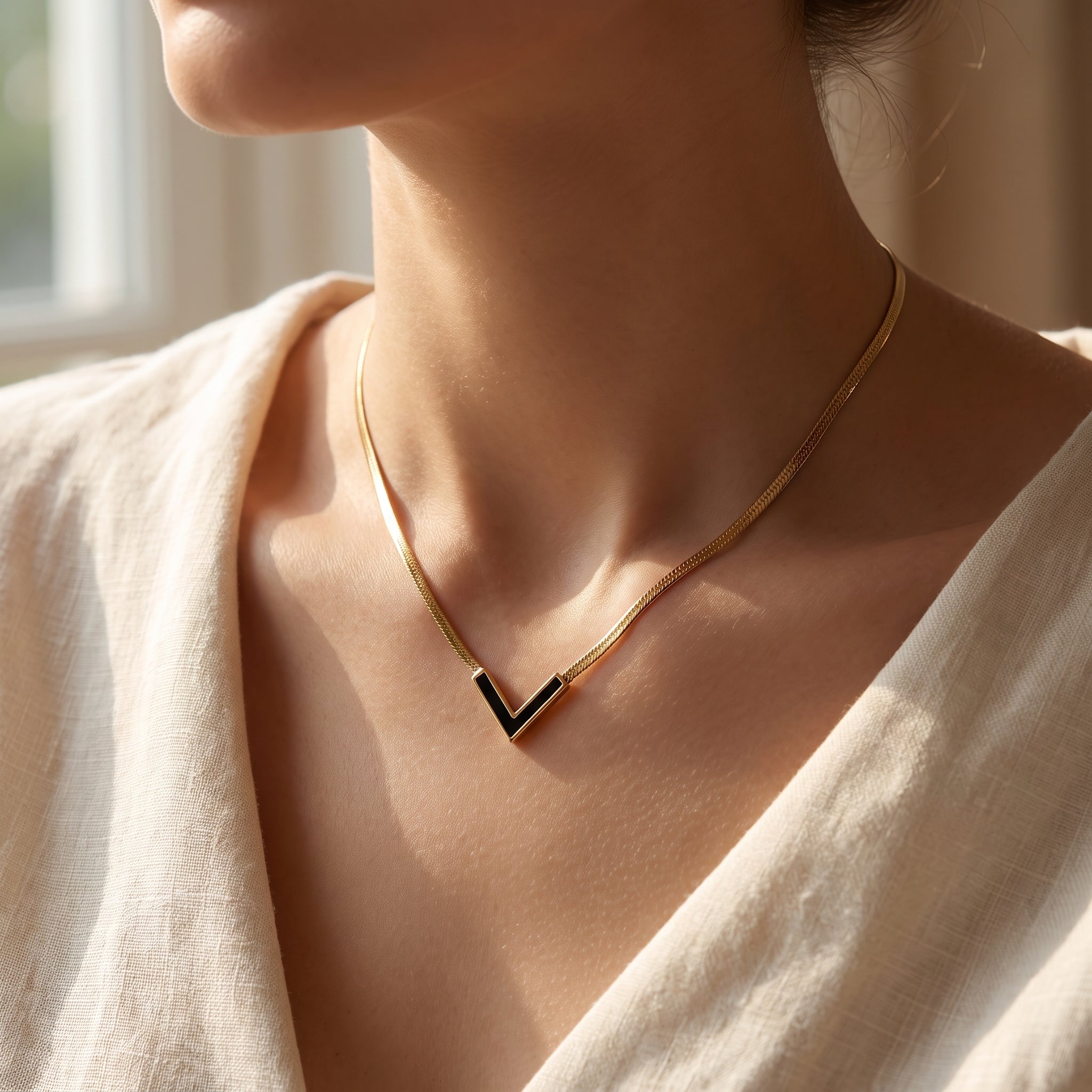 Vector Herringbone Necklace