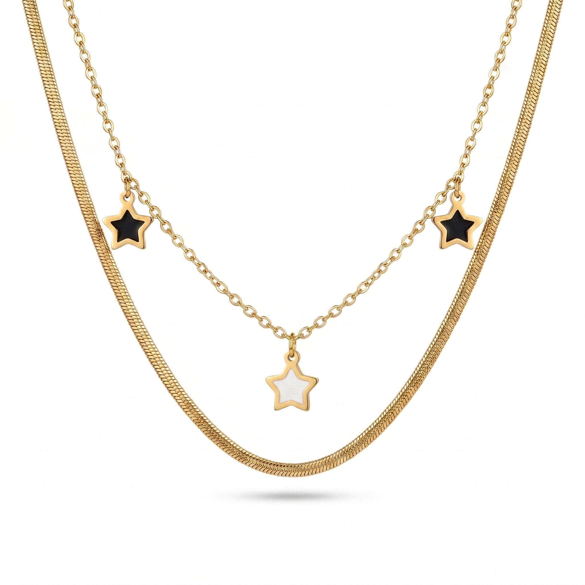 Stella Layered Star Necklace
